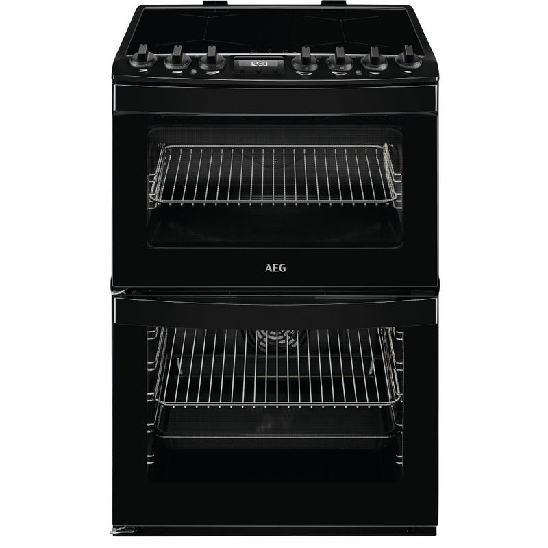 AEG CIB6743ACB - Black Induction Electric Cooker with Double Oven - 73/39 L - A Energy Rating