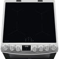 AEG CIB6743ACM - Stainless Steel Double Oven Electric Cooker with Induction Hob - 4 Zones - A Energy Rating