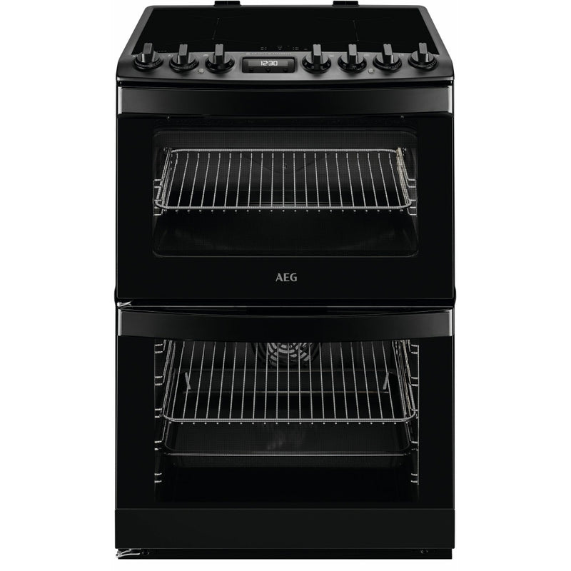 AEG CIB6743MCB - Black 73/39 L Induction Electric Double Oven - A Energy Rating