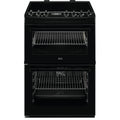 AEG CIX6540ACB - Black Induction Electric Cooker with Double Oven - 77/39L Capacity - A Energy Rating