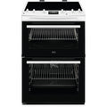 AEG CIX6540ACW - White Induction Electric Cooker with Double Oven - 77/39L Capacity - A Energy Rating