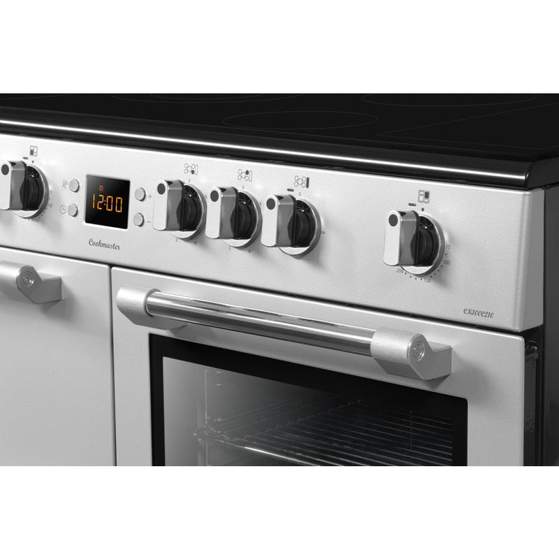 Leisure CK100C210S Cookmaster - Silver 100cm Ceramic Range Cooker - 128L Capacity - A Energy Rating