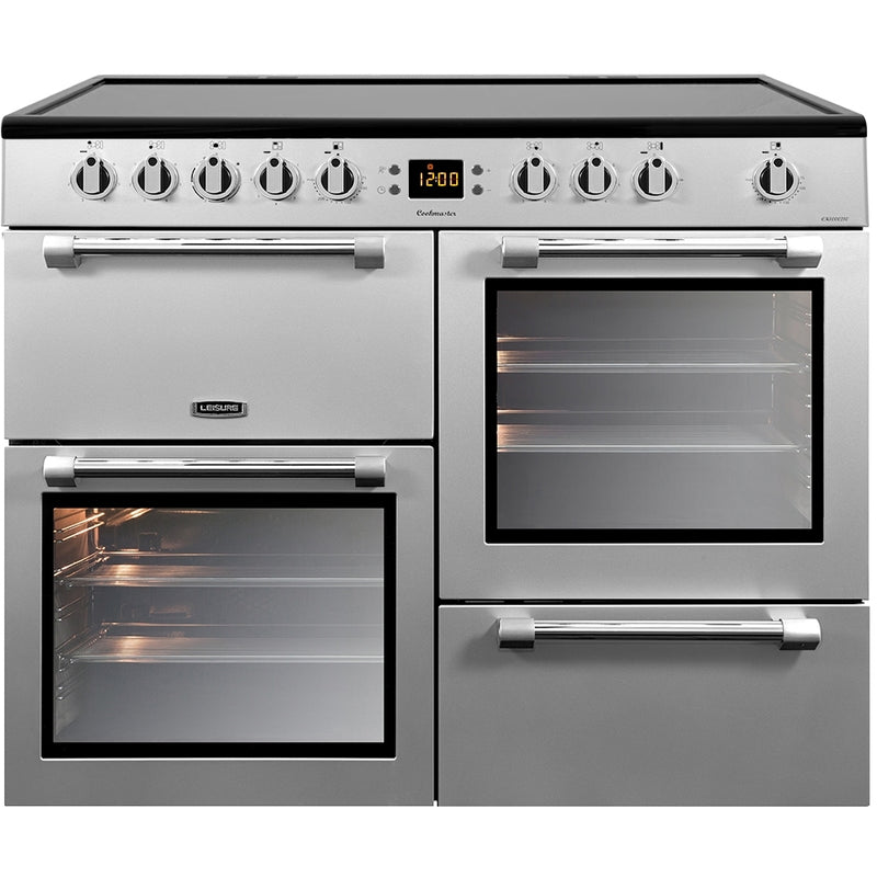 Leisure CK100C210S Cookmaster - Silver 100cm Ceramic Range Cooker - 128L Capacity - A Energy Rating