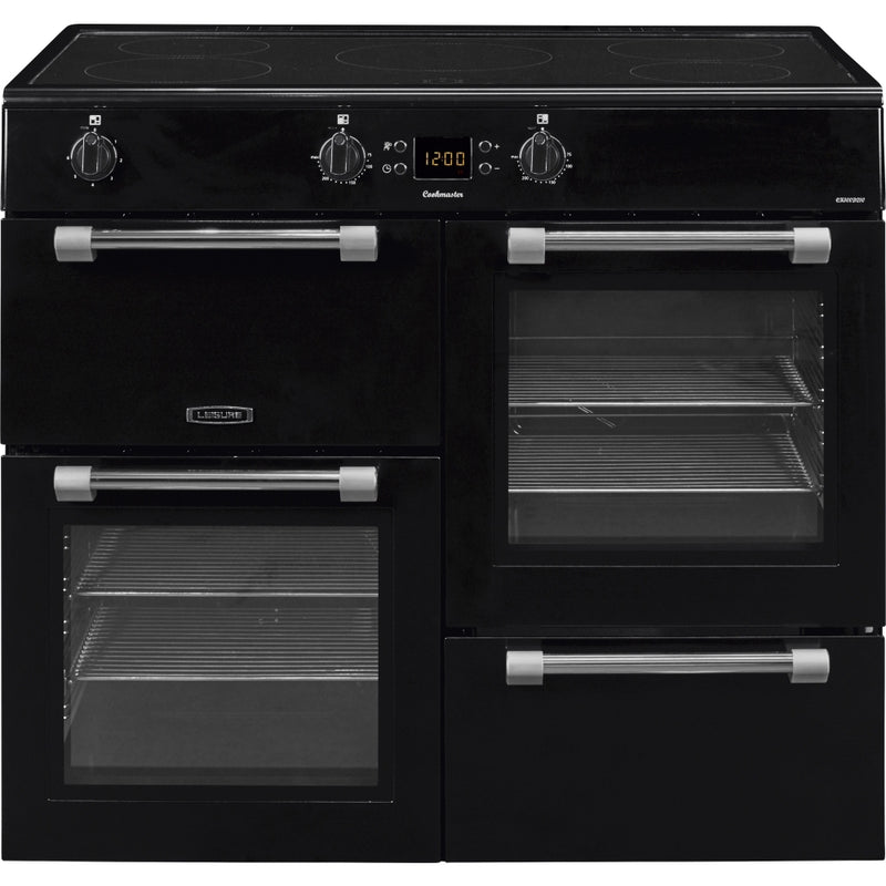 Leisure CK100D210K Cookmaster 100cm Induction Range Cooker - Black Range Cooker - 63L Capacity - A Rated