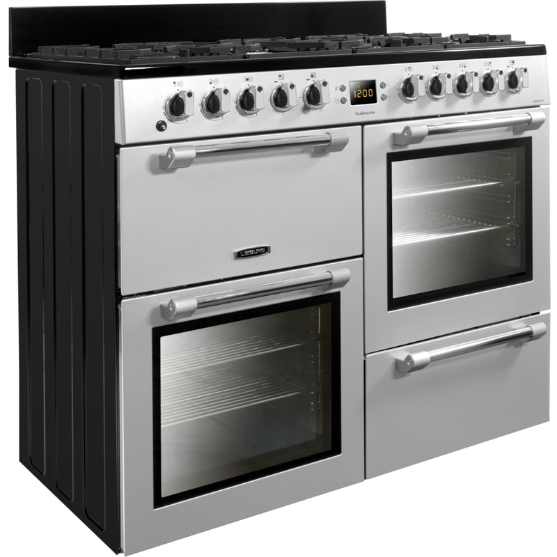 Leisure CK100F232S Cookmaster - Silver 100cm Dual Fuel Range Cooker - 128L - A energy