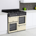 Leisure CK100G232C Cookmaster - Cream 100cm Gas Range Cooker - Dual Oven, 7 Burners, A+ Energy