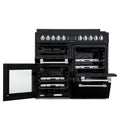 Leisure CK100G232K Cookmaster - Black 100cm Gas Range Cooker - 7 Burners, 134L Capacity - A+ Energy Rating