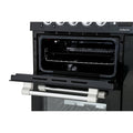 Leisure CK100G232K Cookmaster - Black 100cm Gas Range Cooker - 7 Burners, 134L Capacity - A+ Energy Rating