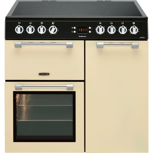 Leisure CK90C230C Cookmaster - Cream 90cm Ceramic Range Cooker - Two Ovens, 5-Zone Hob, True Fan - A Energy Rated