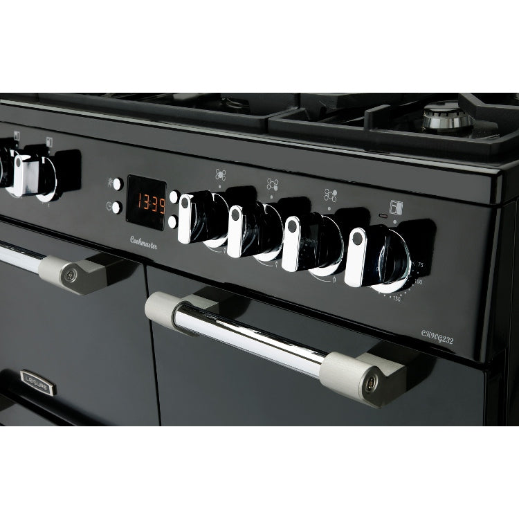 Leisure CK90G232K Cookmaster - Black 90cm Gas Range Cooker - 5 Burners, 2 Ovens, A+ Energy