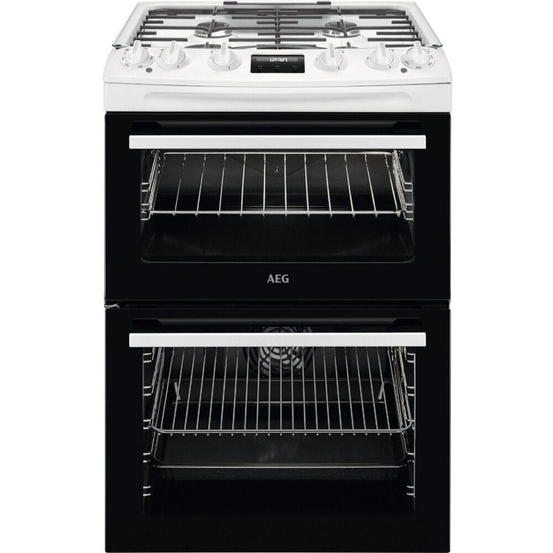 AEG CKX6540ACW - White Dual Fuel Cooker - 77/39L Capacity - A Energy Rating