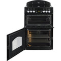 Leisure CLA60CEK - Black Ceramic Electric Cooker with Double Oven - 75/38L Capacity - A Energy Rating