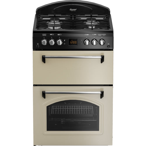 Leisure CLA60GAC - Cream Gas Cooker with Double Oven - 4 Cooking Zones - 78/34L Capacity - A+ Energy Rating