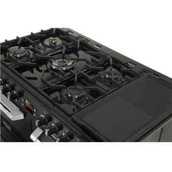 Leisure CS100F520K - Black 100cm Dual Fuel Range Cooker - 161L Capacity - A Energy Rating