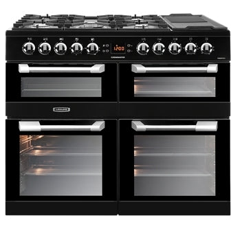 Leisure CS100F520K - Black 100cm Dual Fuel Range Cooker - 161L Capacity - A Energy Rating