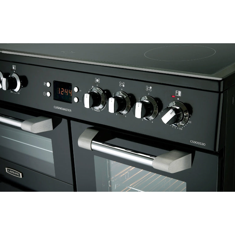 Leisure CS90C530K Cuisinemaster - Black 90cm Ceramic Range Cooker - Triple Oven, A Rated