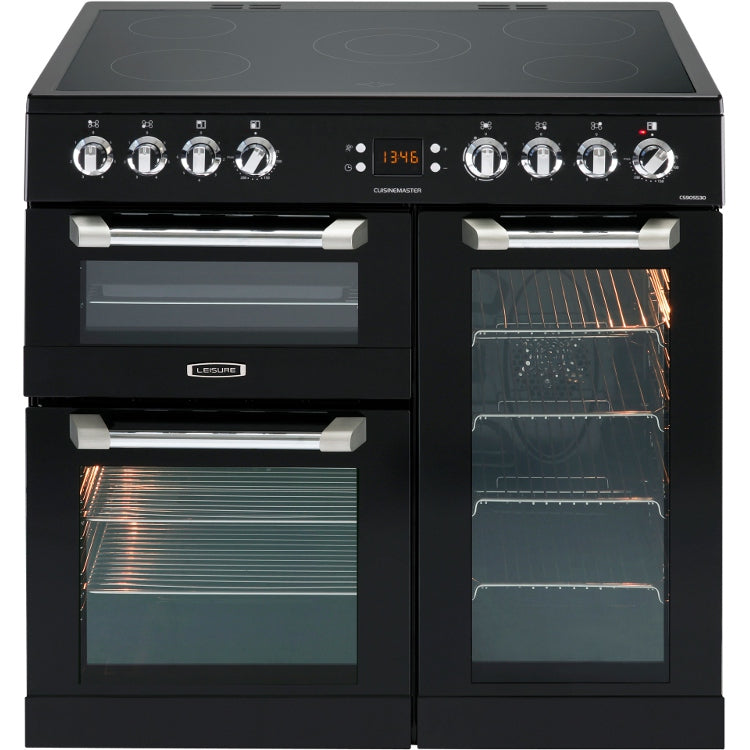 Leisure CS90C530K Cuisinemaster - Black 90cm Ceramic Range Cooker - Triple Oven, A Rated