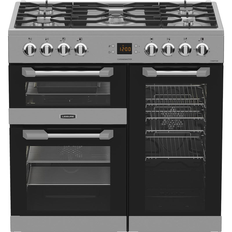 Leisure CS90F530X - Stainless Steel 90cm Dual Fuel Range Cooker - 175L Capacity - A Energy Rating