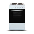 Montpellier CSE46W - White 50cm Electric Cooker - Solid Plate Hob - A Energy