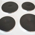 Montpellier CSE46W - White 50cm Electric Cooker - Solid Plate Hob - A Energy