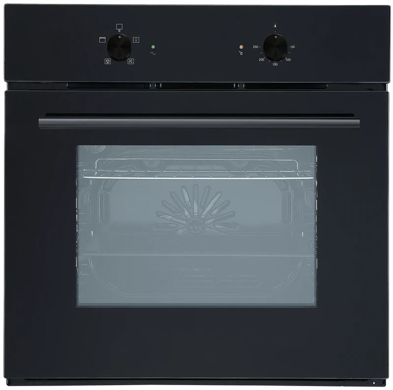 Cata CUL57MMBK - 13Amp plug attached Slim Depth Black Built in 60cm Electric Single Oven - A energy - Display