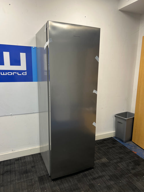 Hisense RL423N4AC11 - Stainless Steel Tall Larder Fridge - 320 Litres - A+ Energy - Unboxed