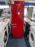 Montpellier MAB386ER- Red Retro No Frost Fridge Freezer - 186cm - E Energy Rating - Unboxed