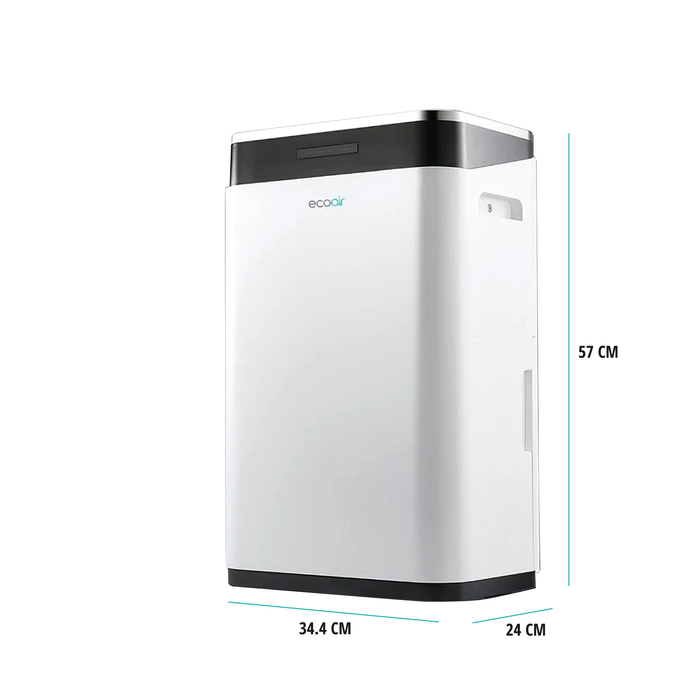 EcoAir DC26 - White 26L Dehumidifier - Low Energy with Digital Display