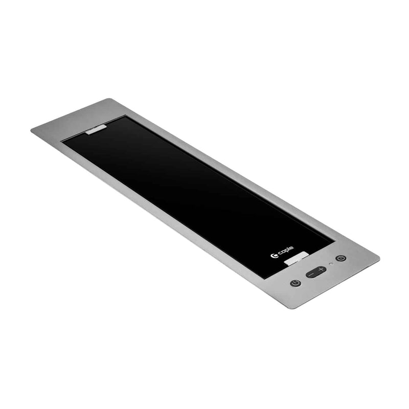 Caple PLASDD522BK Plasma 52cm Modular Flip Downdraft Extractor - Black Glass and Stainless Steel