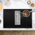 Caple DD780BK - Black 4 Zone Venting Hob - A+ energy