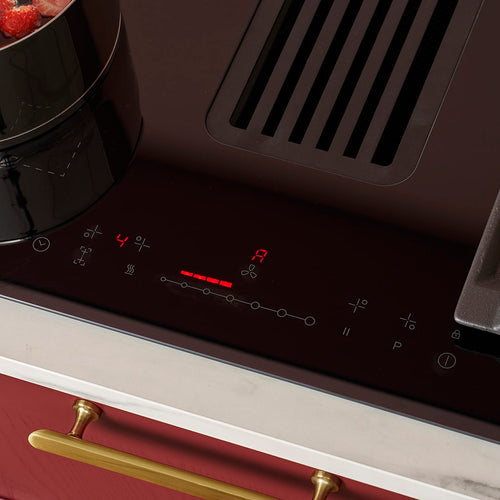 Caple PLASDD782BK - Black 78cm Induction Hob with Plasma Downdraft Extractor
