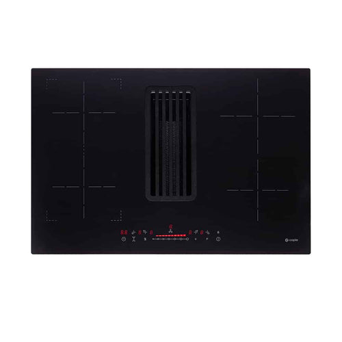 Caple PLASDD782BK - Black 78cm Induction Hob with Plasma Downdraft Extractor