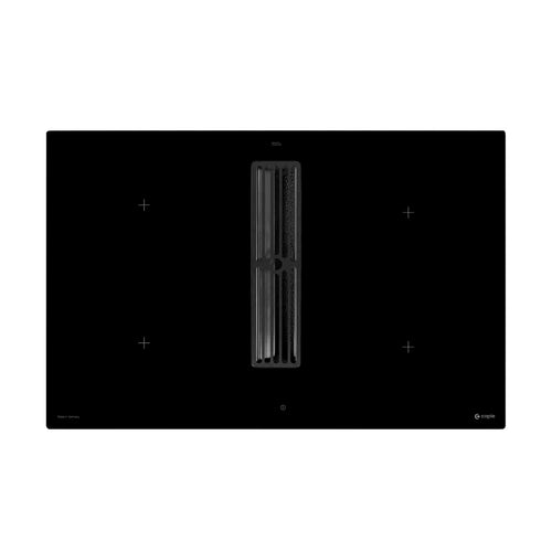 Caple PLASDD820BK - Black 80cm Induction Hob with Downdraft Extractor