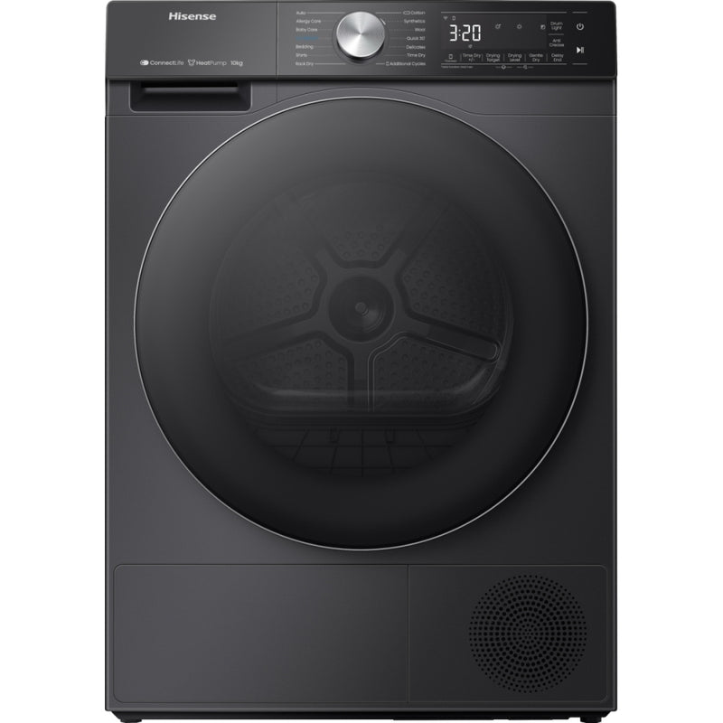 Hisense DH5S102BB - Black 10KG Heat Pump Tumble Dryer - C Rated
