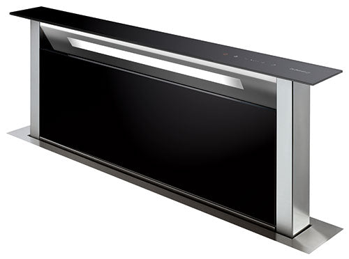 De Dietrich DHD7961B - Black 88cm Downdraft Extractor - 757m3/h Extraction Rate - Noise Level 38/61 dB