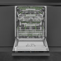 Smeg DIL322BQL - Black 14 Place Settings Fully Integrated Dishwasher - B Energy