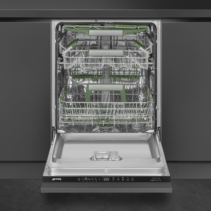 Smeg DIL322BQL - Black 14 Place Settings Fully Integrated Dishwasher - B Energy