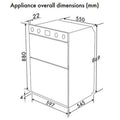 Smeg DOSF400B - Stainless Steel Double Ovens - 105L Capacity - A Energy Rating