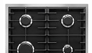 De Dietrich DPE7729XF - Stainless Steel 72cm 4 Burner Gas Hob - 5 Burners