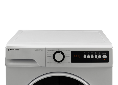 White Knight AT75WDW White Freestanding 7+5kg, 1200 Spin Washer Dryer - D Rated
