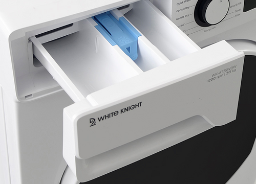 White Knight AT75WDW White Freestanding 7+5kg, 1200 Spin Washer Dryer - D Rated