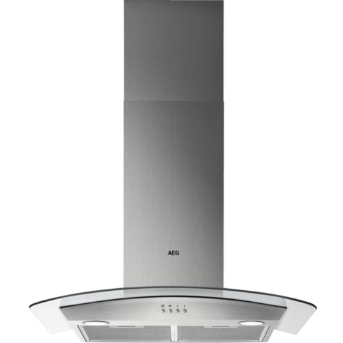 AEG DTX3840M - Stainless Steel 80cm Chimney Extractor - 500m³/h - C Energy Rated