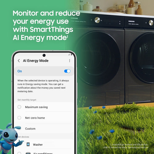 Samsung DV90T6240LE/S1 - White 9KG Heat Pump Tumble Dryer - A+++ Energy