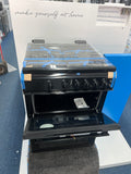 Statesman GDL60B - Black 4 Zone Gas Cooker - Unboxed
