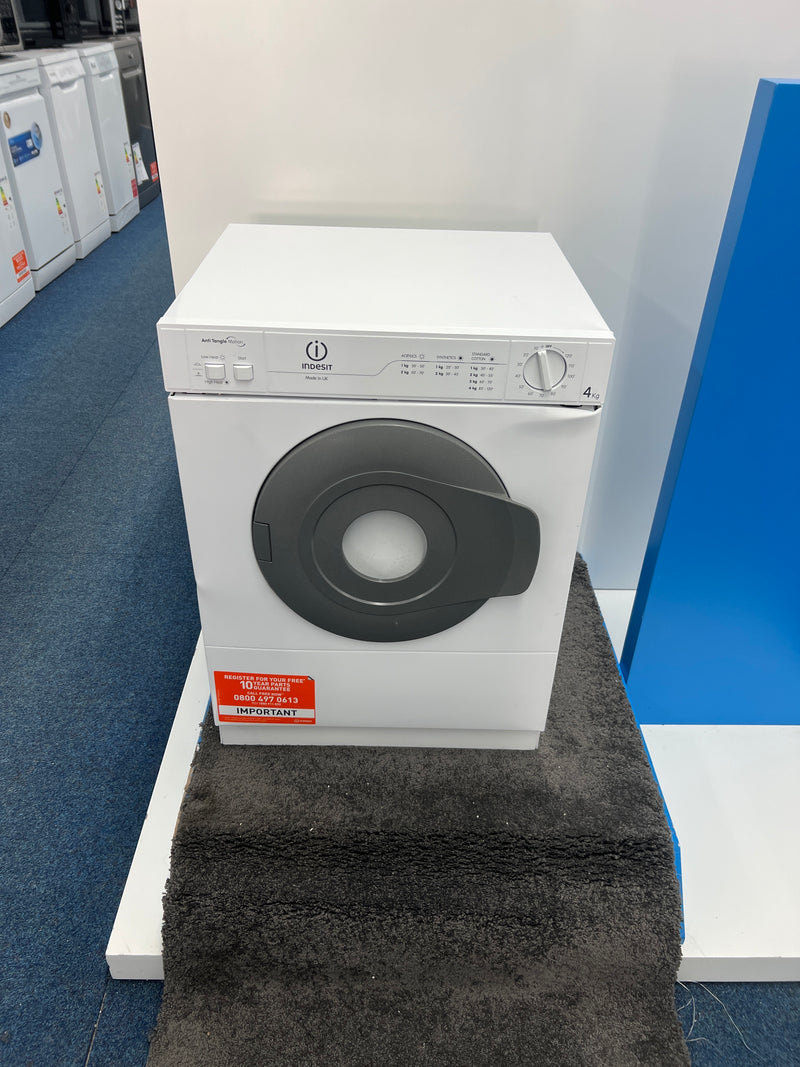 Indesit NIS 41 V (UK) - White 4KG Compact Vented Tumble Dryers - C energy - Unboxed