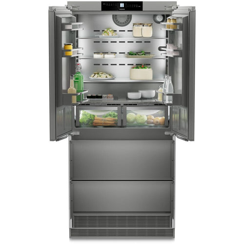 Liebherr ECBNe 8872 - Stainless Steel American Fridge Freezer - 523L - E Rated