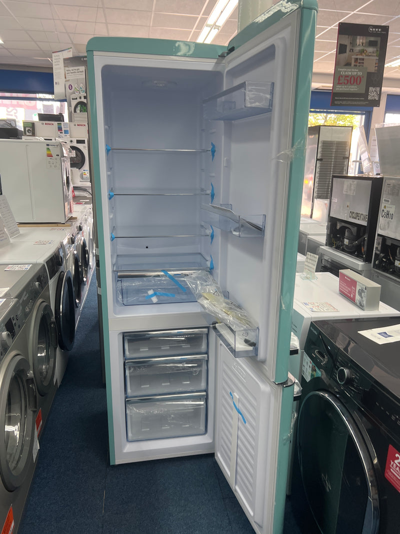 Amica FKR29653DEB - Duck Egg Fridge Freezer - 181L/63L - F Energy - Unboxed