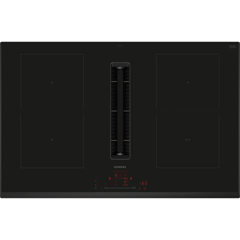 Siemens ED851HQ26E iQ500 - Black Vented Hob - 4 Zones - CombiZone - B Energy Rating