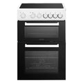 Statesman EDC160W - Freestanding Double Oven Electric Cooker White - Ceramic Hob