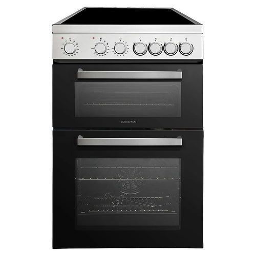 Statesman EDC160X - Freestanding Double Oven Electric Cooker Inox - Ceramic Hob